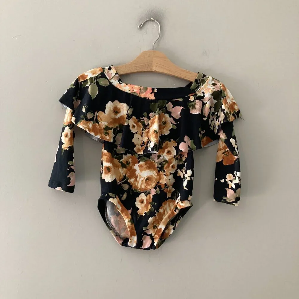 $17 ADD ON Liza James floral off shoulder bodysuit‎ Janie and Jack Zara Baby Gap